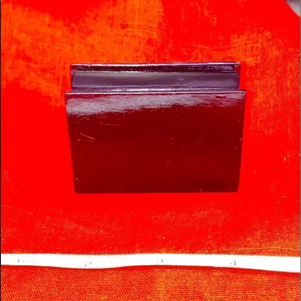 Wooden trinket box with no markings on bottom